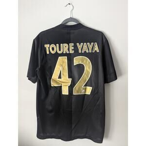 Rare Nike Manchester City 2013-14 Away Toure Yaya Soccer Jersey Medium Authentic